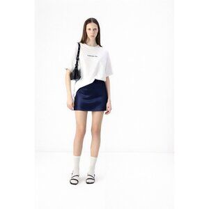 Abercrombie & Fitch Satin Sculpt Mini Skort High Waisted Shorts Skirt Lining